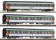 64018 Roco Set of 3 Passenger cars of express train &quot;Mozart&quot; (Vienn-Paris)